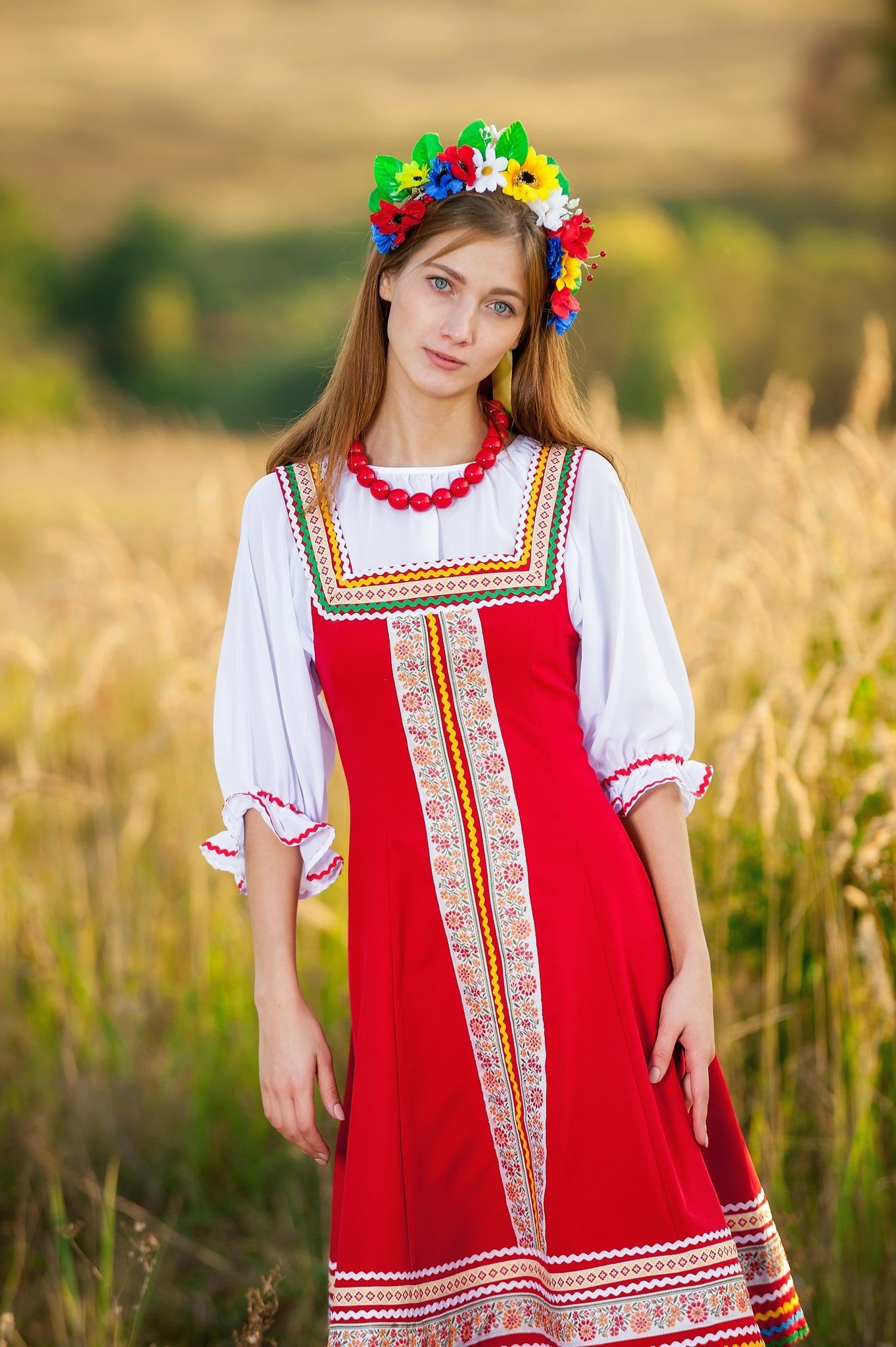 Women in Slavic costumes in Funafuchi