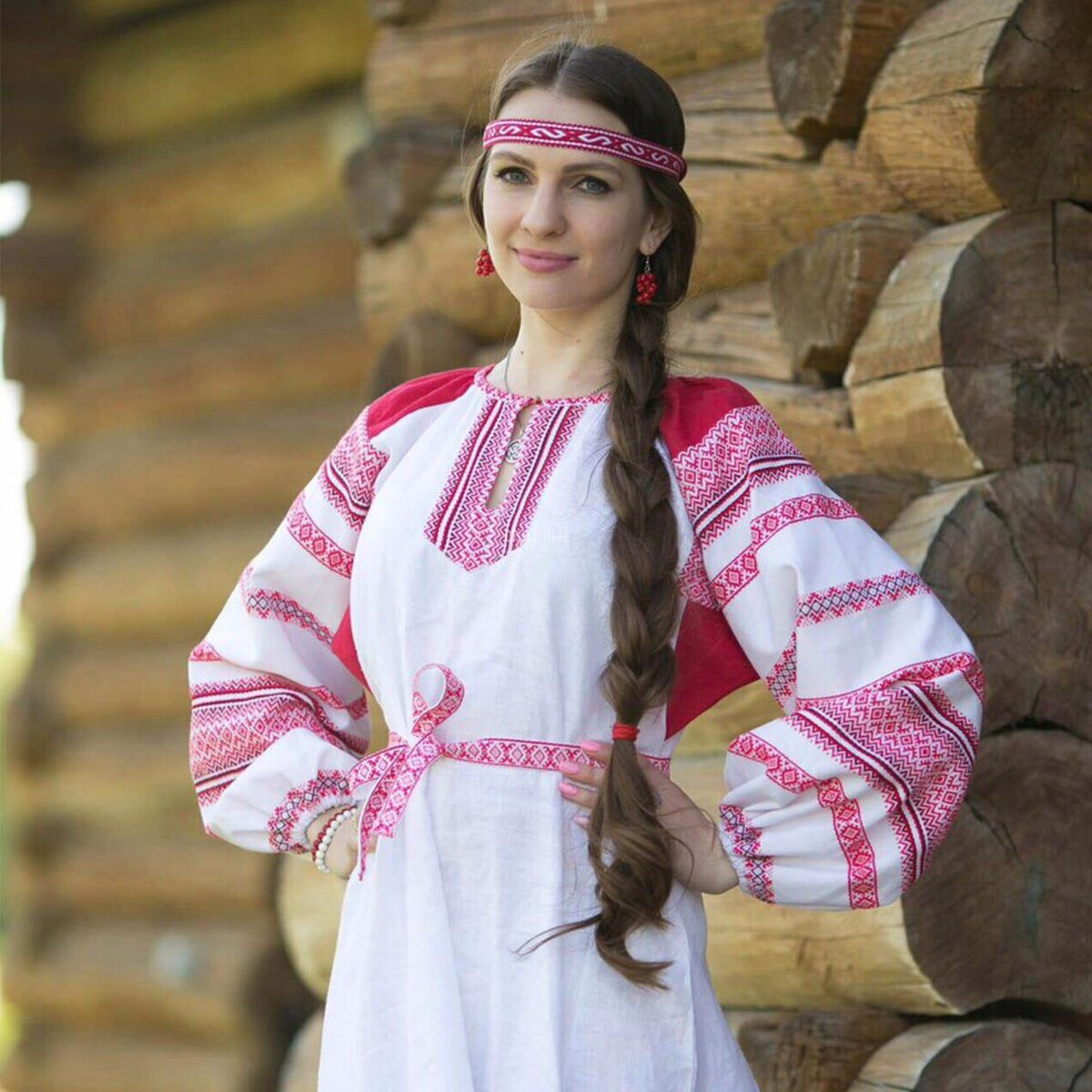 Girls in Slavic costumes in Funafuchi