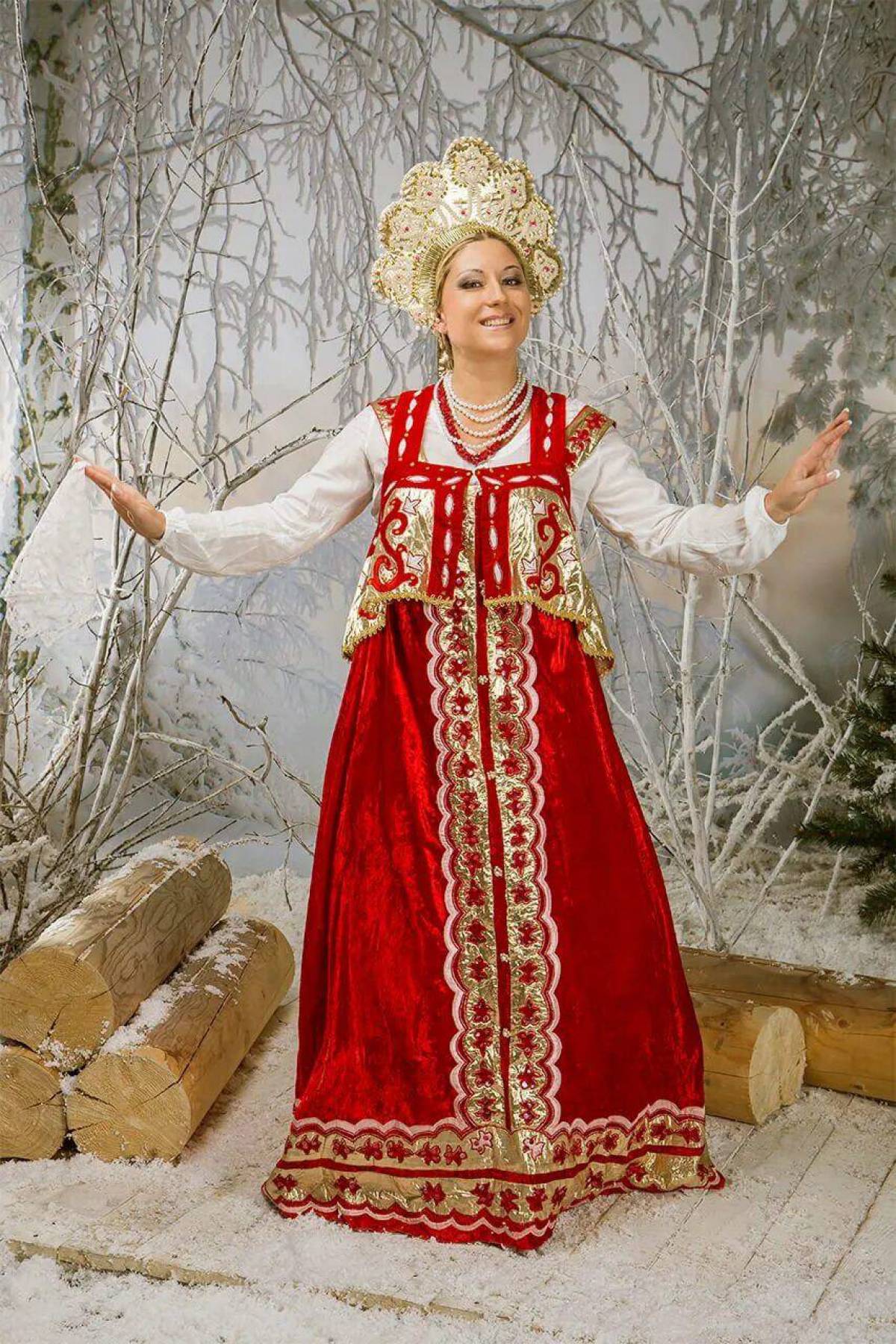 Girls in Slavic costumes in Funafuchi