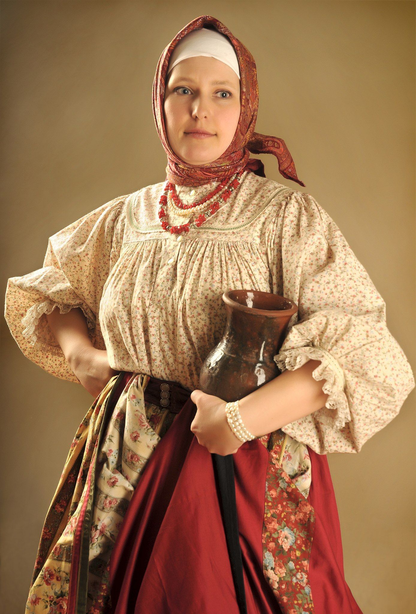 Girls in Slavic costumes in Funafuchi