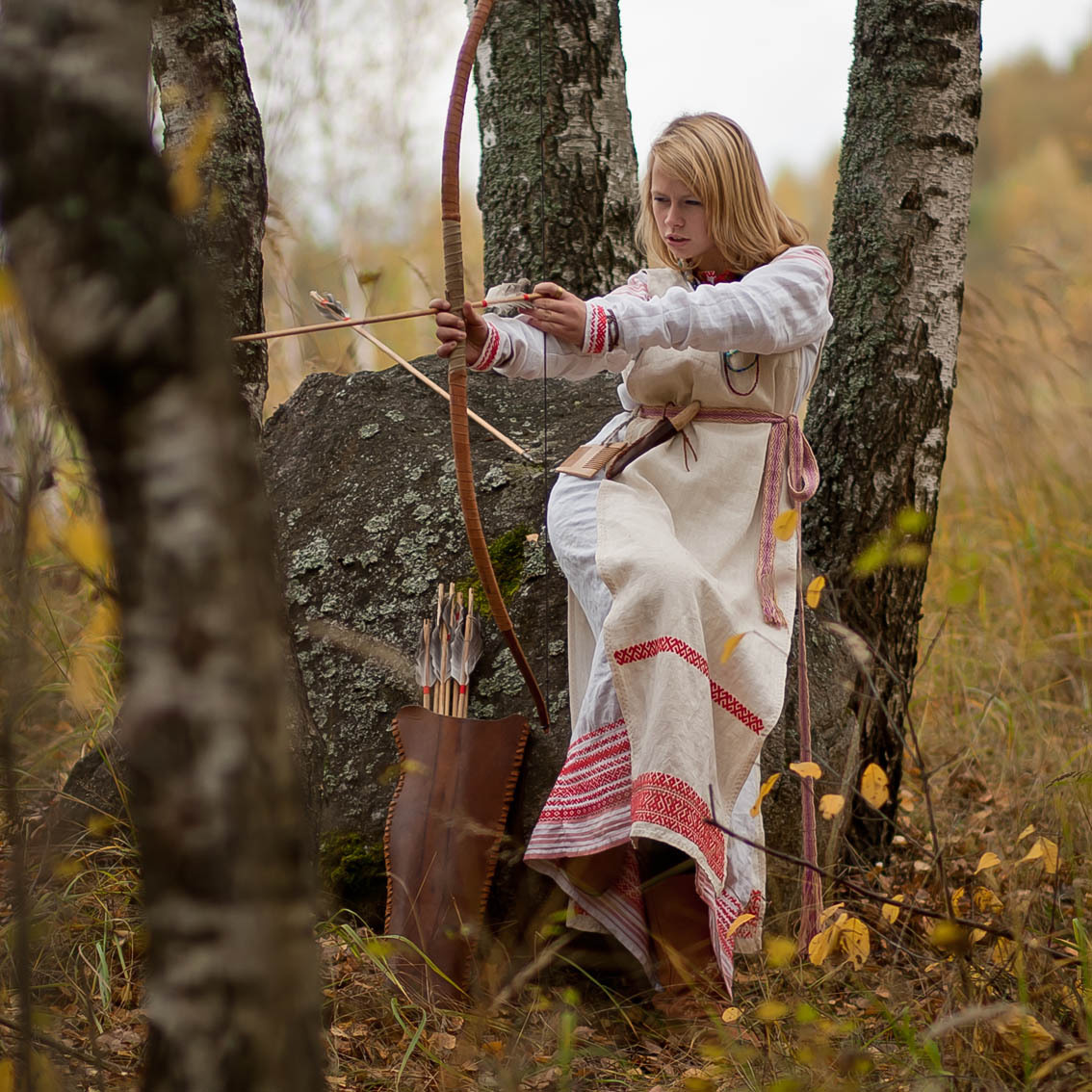 Sexy photo Girls in Slavic costumes in Funafuchi
