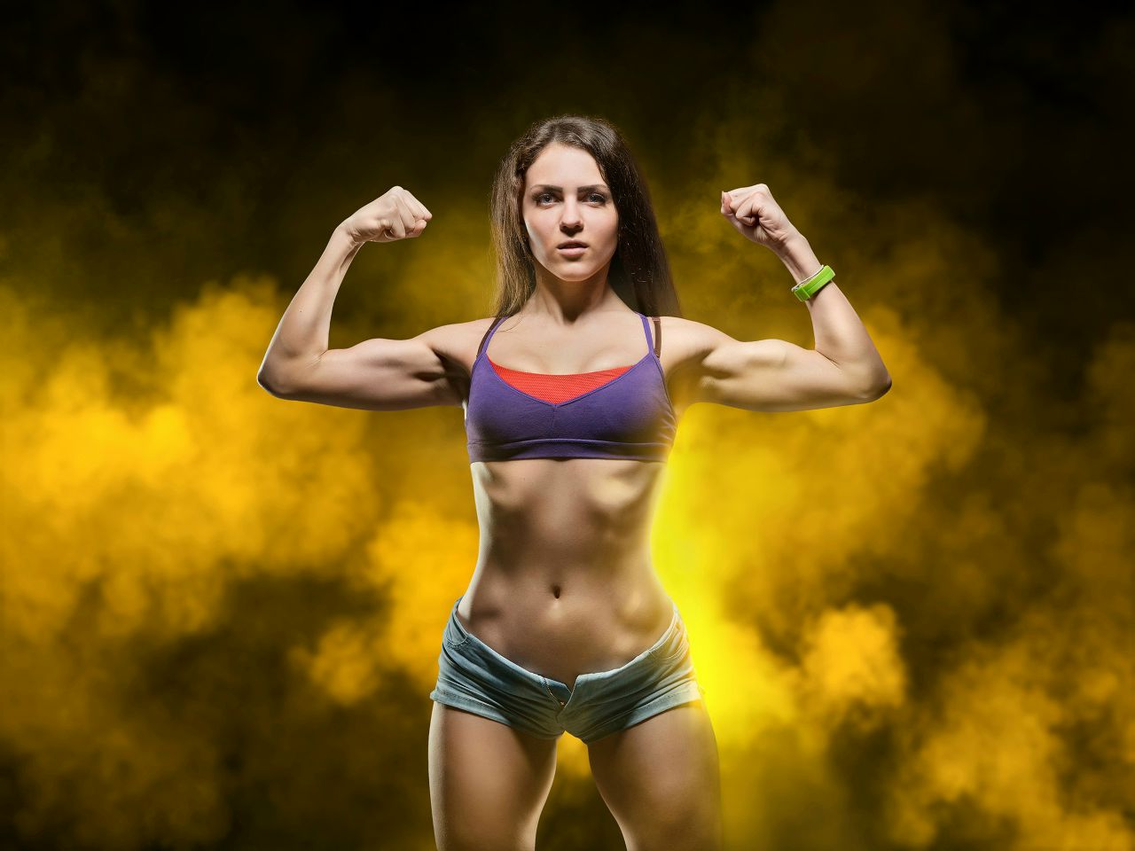 Athletic girls in Funafuchi